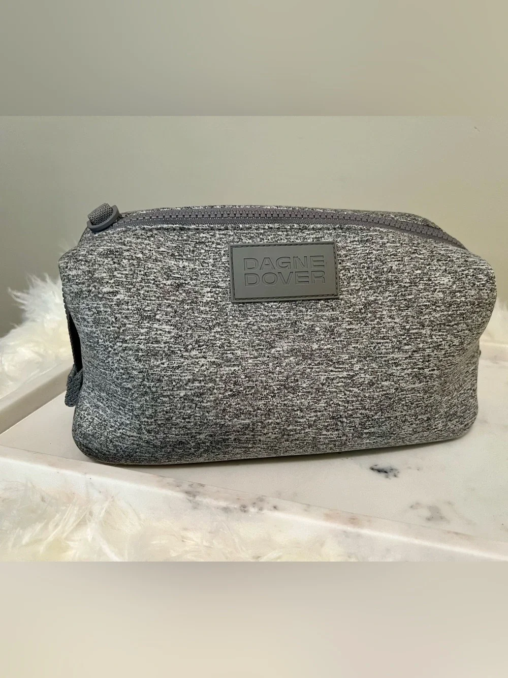 Dagne Dover Large Hunter Toiletry Pouch in Gray